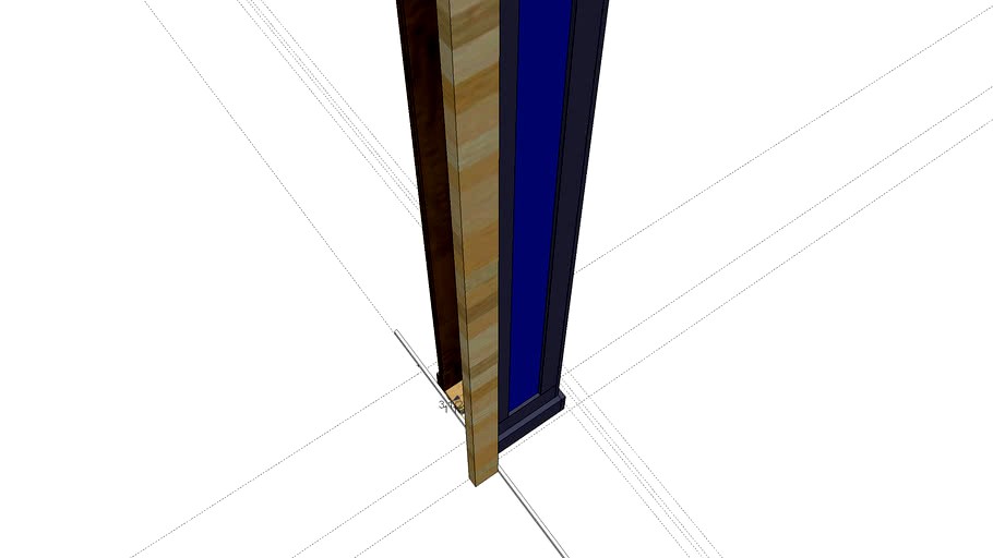 A multi layered 8' column