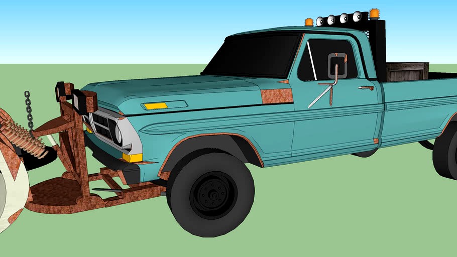 1972 Ford F-250 Regular Cab 'The X Files' Snow Plow