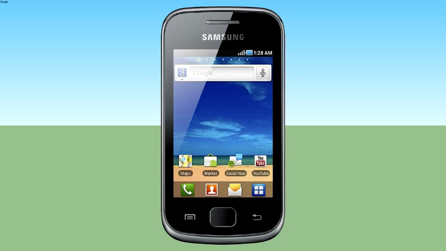 Samsung Galaxy Gio GT-S5660 3d 3 boyutlu Android Phone Mobile Cep GSM