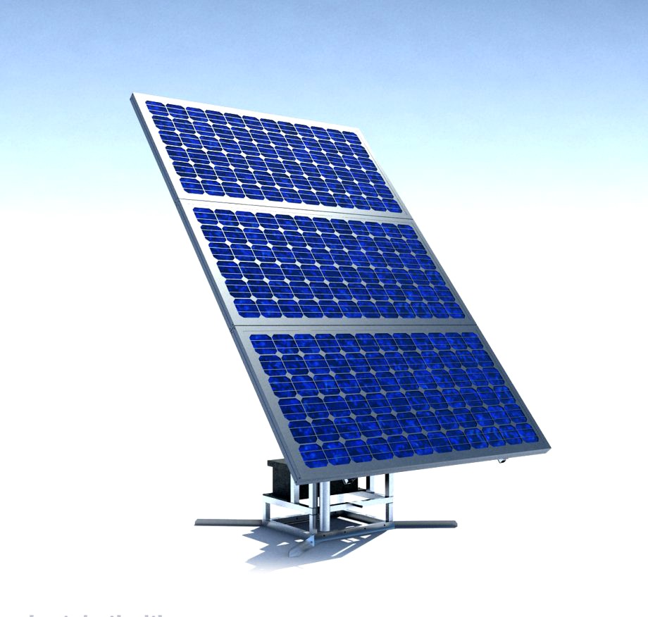Single Stand Solar Panel RIGGED3d model