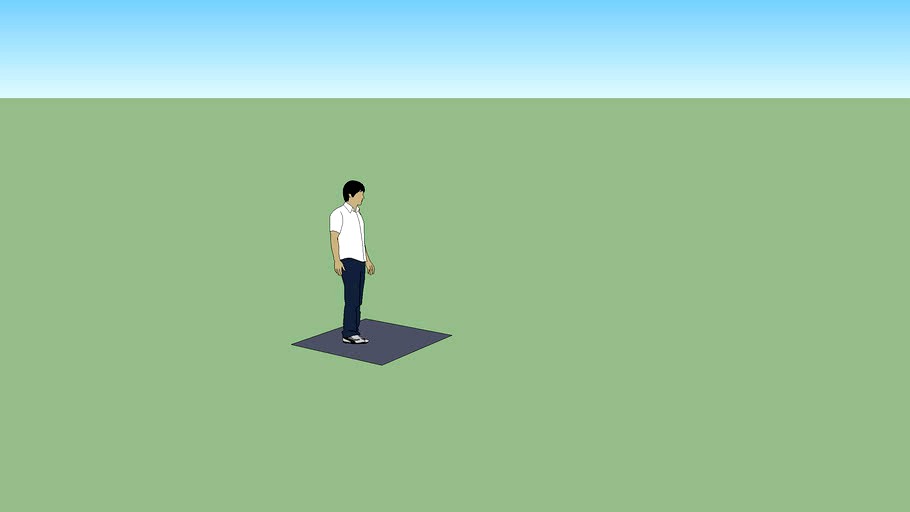 guy standing on square