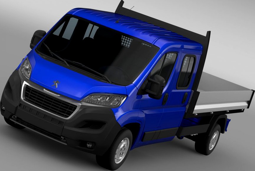 Peugeot Boxer Crew Cab Truck 20163d model