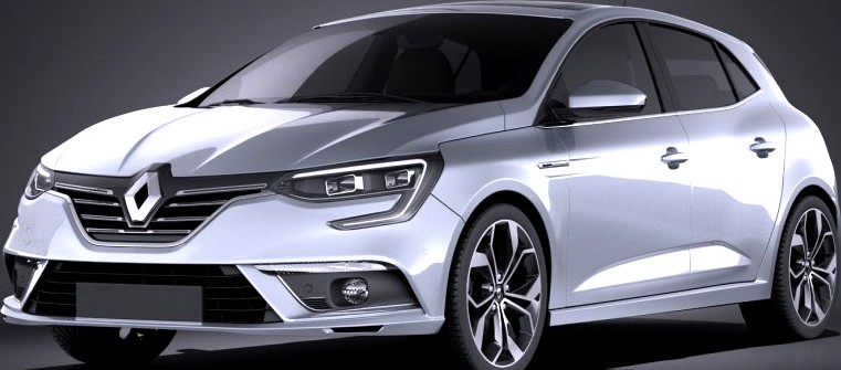 Renault Megane 2016 VRAY3d model