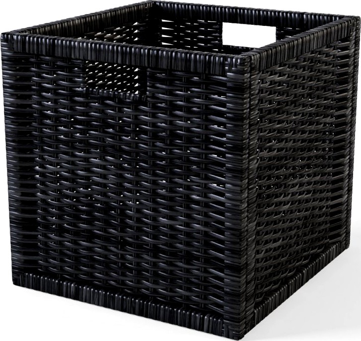 Rattan Basket Ikea Branas Black Color3d model