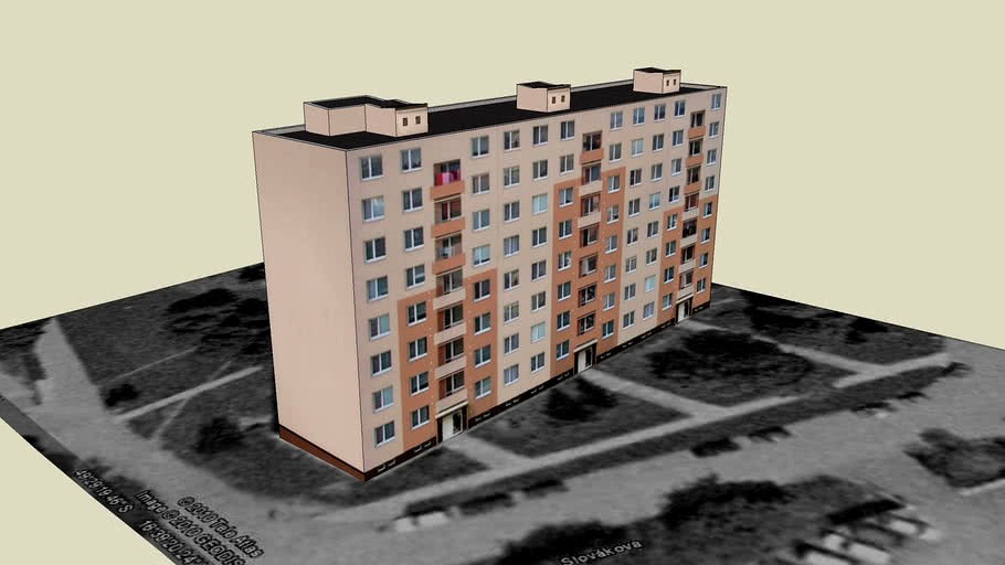 Panelový bytový dům Boskovice Slovákova 2-6