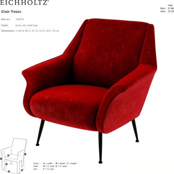 EICHHOLTZ Chair Trezzo 109578