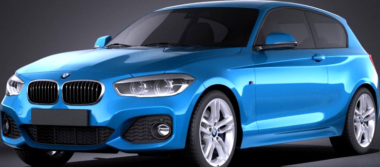 BMW 1-Series 3door M Package 2016 VRAY3d model