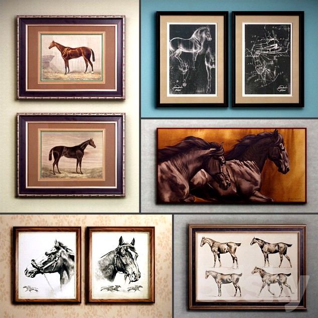 The picture in the frame: 22 piece (Collection 46) Horse