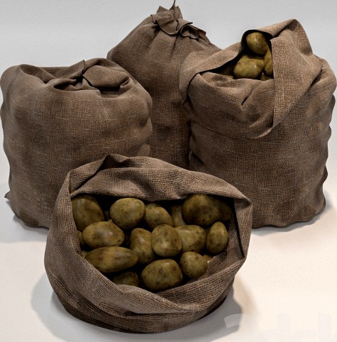 A sack of potatoes