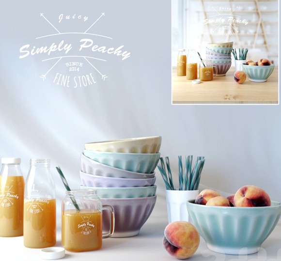 Decorative Set No2 Peaches