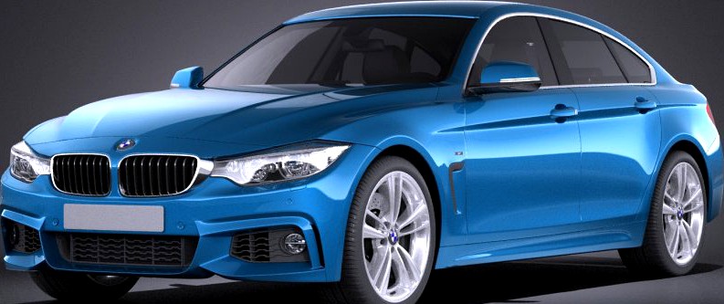 BMW 4 Series Gran Coupe M sport package 2015 VRAY3d model