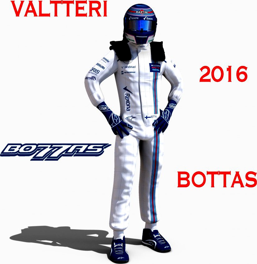 Valtteri Bottas 20163d model