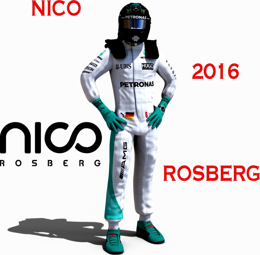 Nico Rosberg 20163d model