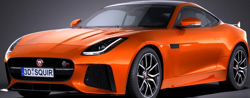 Jaguar F-Type SVR Coupe 20173d model