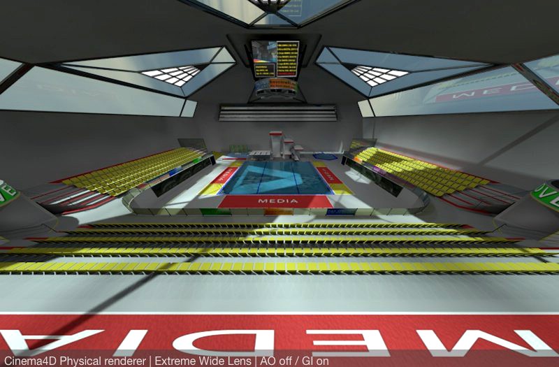 Diving Centre Sport Complex READY TO RENDER3d model