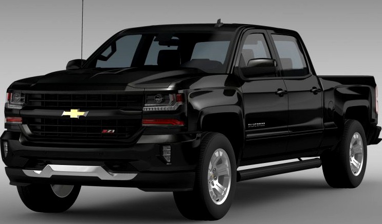 Chevrolet Silverado LT Z71 Crew Cab GMTK2 Standart Box 20163d model