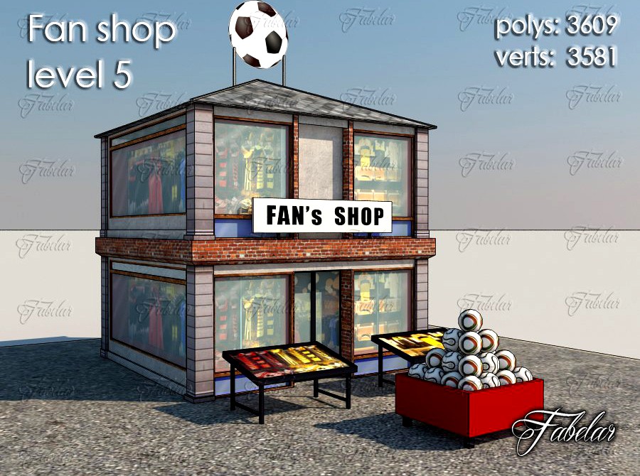Fan shop Level 53d model