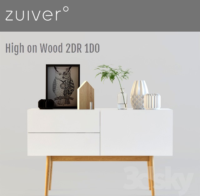 feedback ui spleet Zuiver / High on Wood 2DR 1DO 3d model