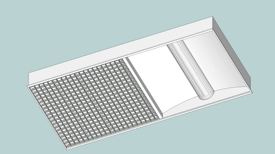 2'x4' 'FailSafe' exam light - IRender Ready