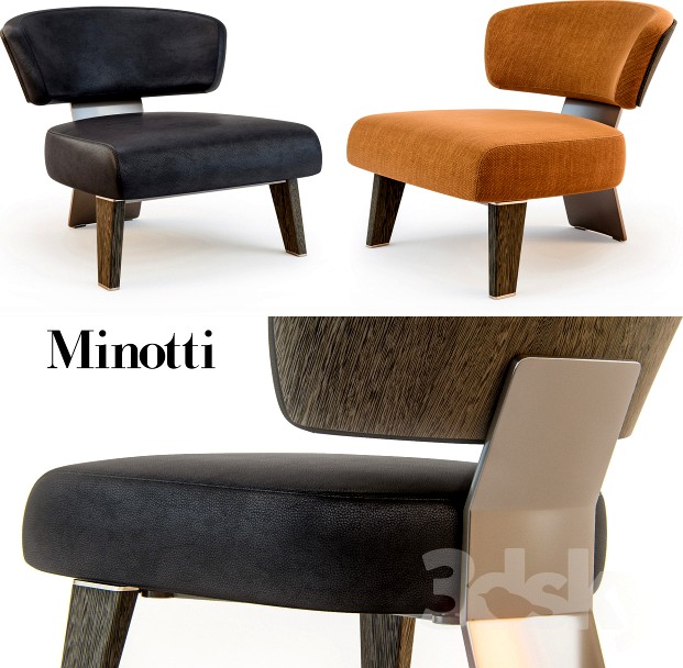 Minotti CREED Armchair WOOD