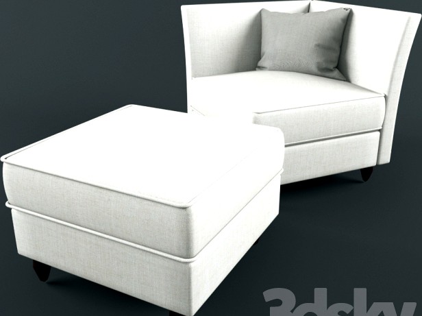 Corner armchair and ottoman Veranda Interior