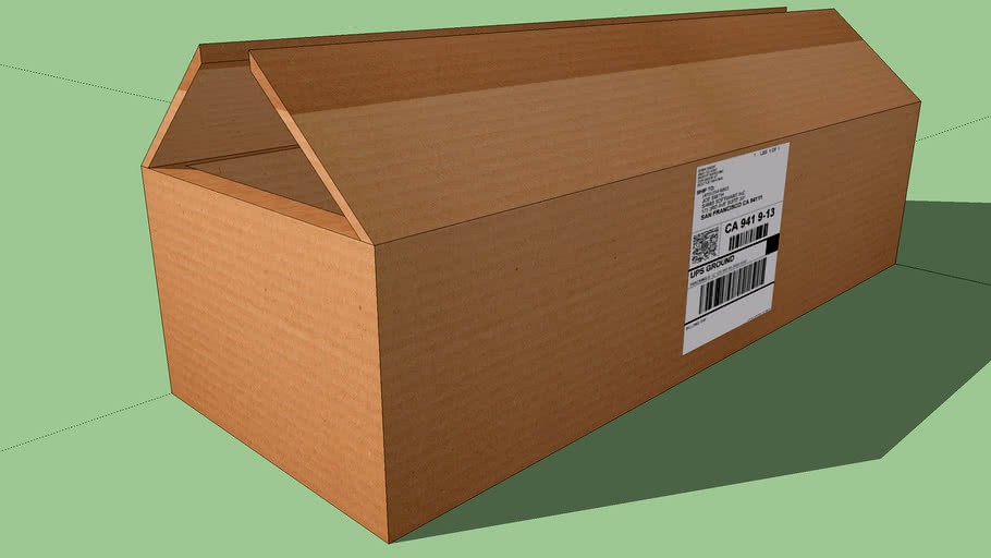 Empty Box (Partially Open)