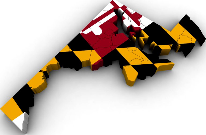 Maryland Political Map3d model