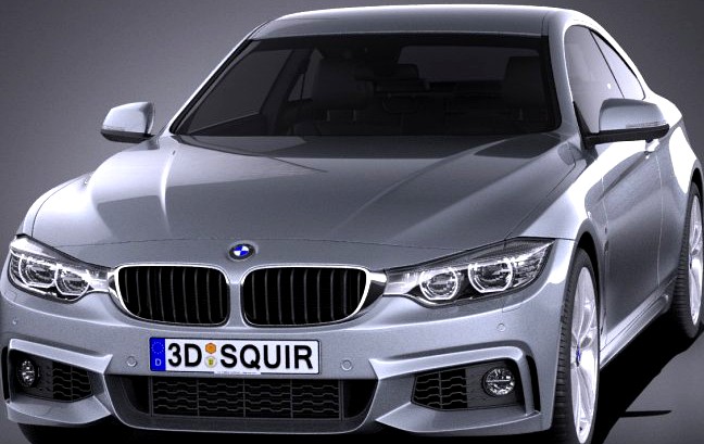 BMW 4-Series Coupe F32 M sport package 2015 VRAY3d model