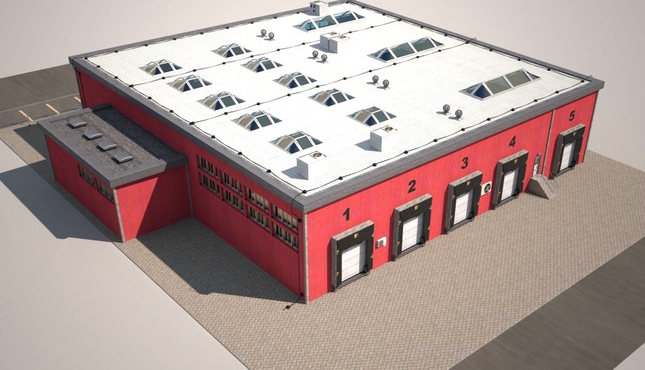 Cargo Building3d model
