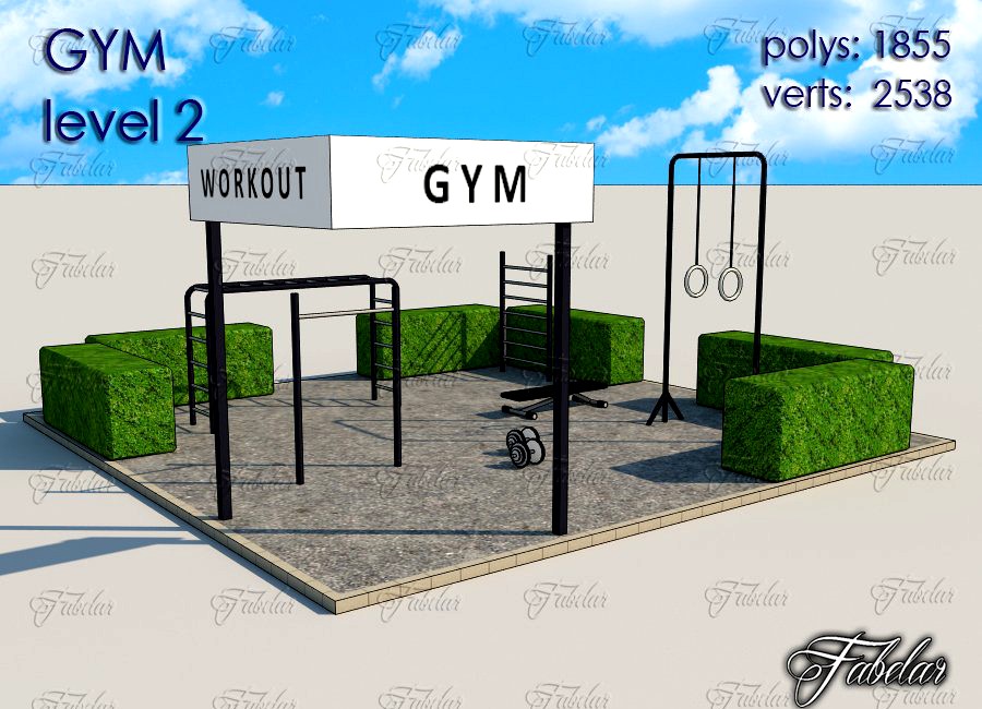 Gym Level 23d model