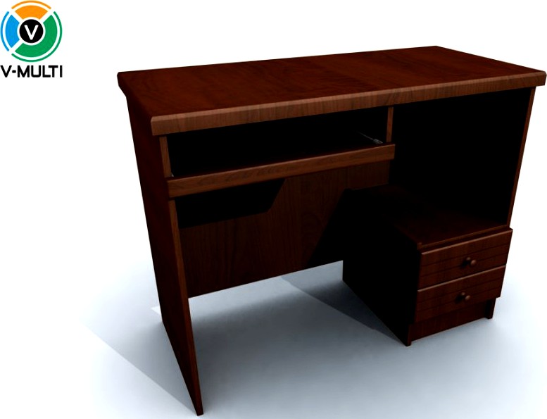 Wooden Desk3d model