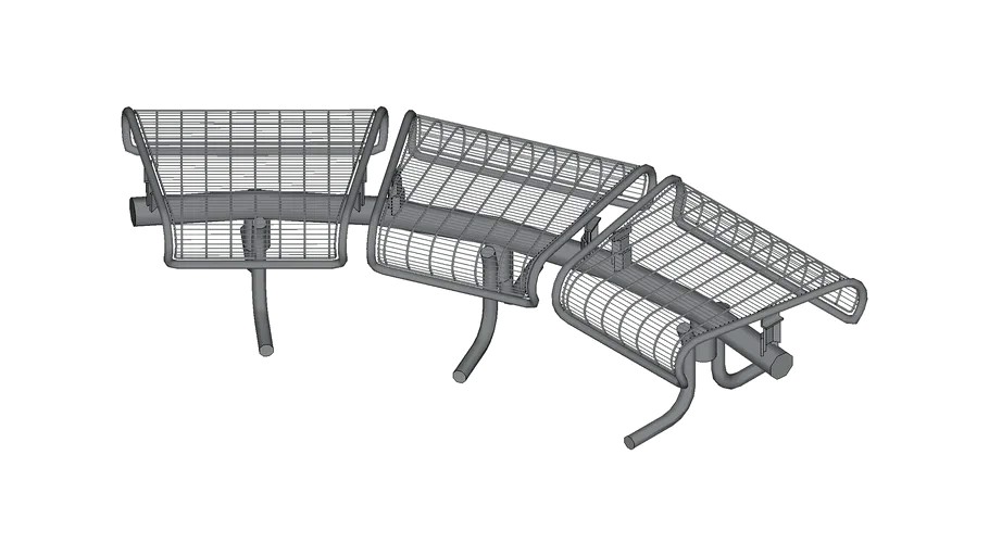 Plexus 3 Seat Bench