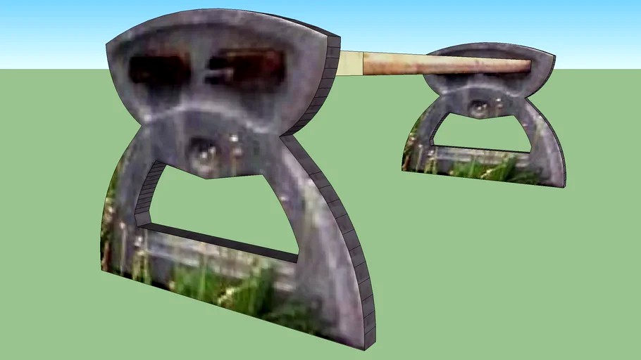 3D скамейка Е1