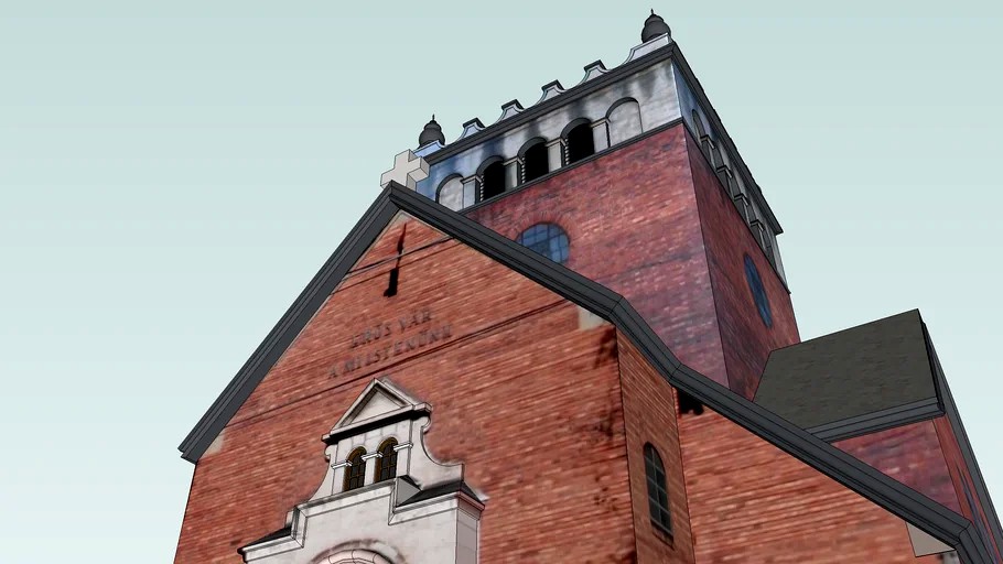 Vasgyári evangélikus templom / Lutheran church, Vasgyár (phototextures)