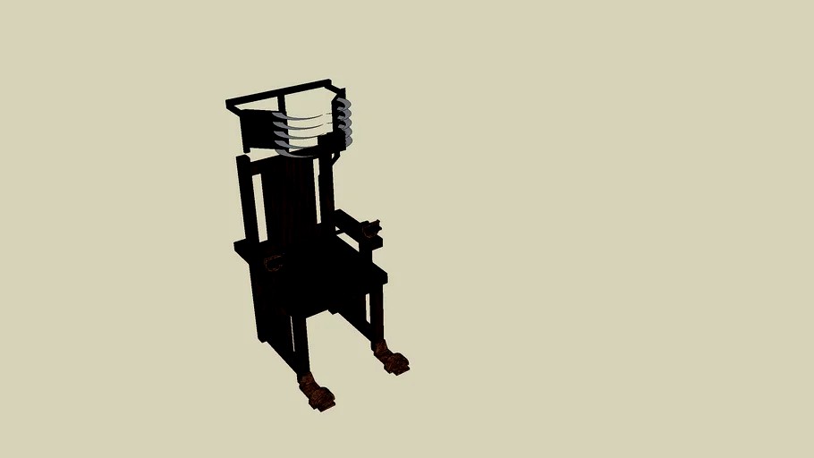 saw knife chair trap 3d model