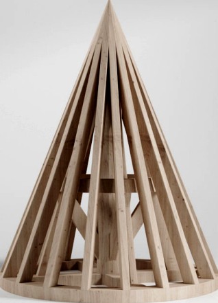 Wood Cone Maquette