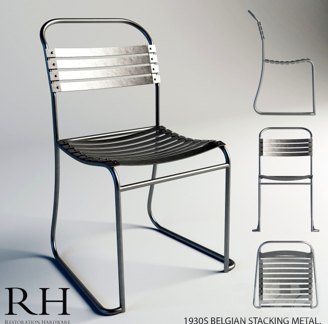 1930S BELGIAN STACKING METAL