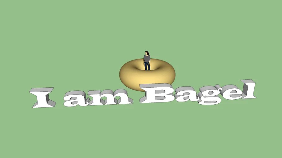 Bagel and Person That I made and it took a really long time so you can d