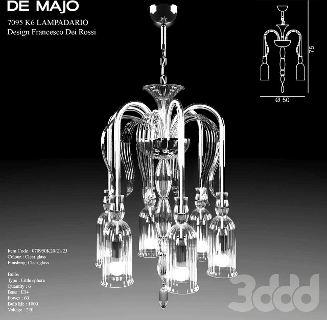 Люстра De Majo 7095