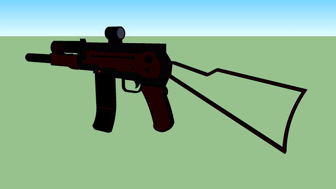 dk-47 assault rifle with scope