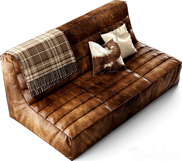 SHABBY SECTIONAL SOFA