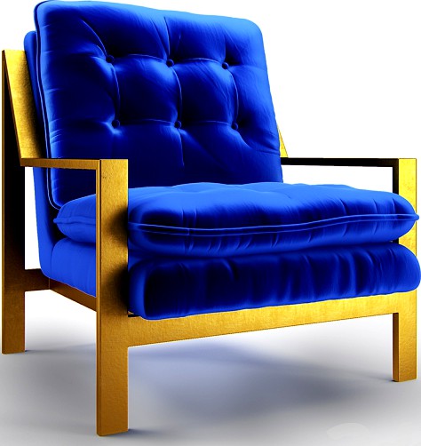 Cameron Gold Leafed Chair