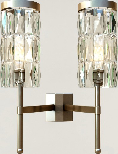 Tigermoth lighting - Stem wall light with crystal