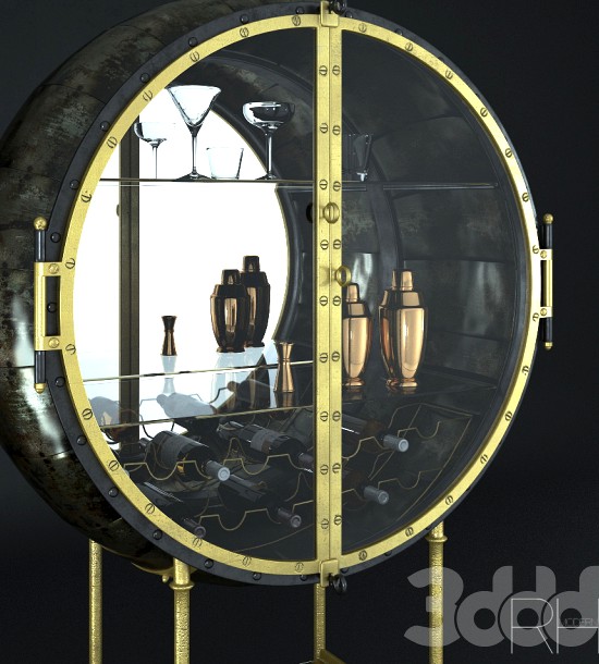 RESTORATION HARDWARE PORTHOLE BAR