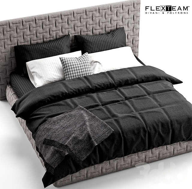 FLEXTEAM MARCEL + black bedclothes