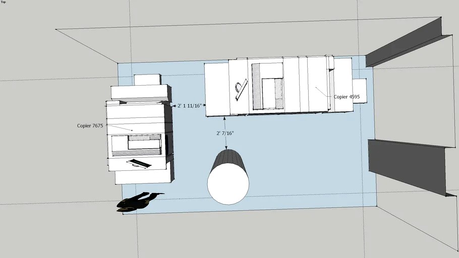Copier Setup L Shape Left