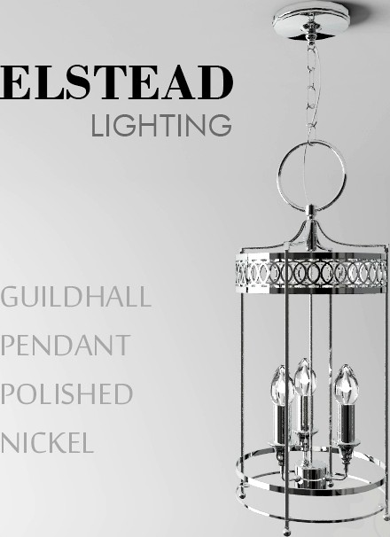 Guildhall Pendant Polished Nickel