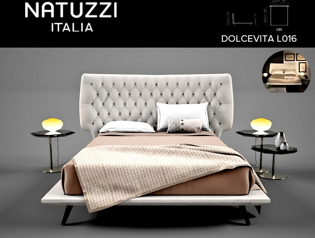 NATUZZI Dolcevita Bed L01