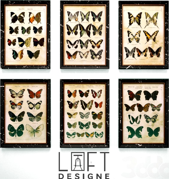 Loft Designe / 981 model set Butterfly