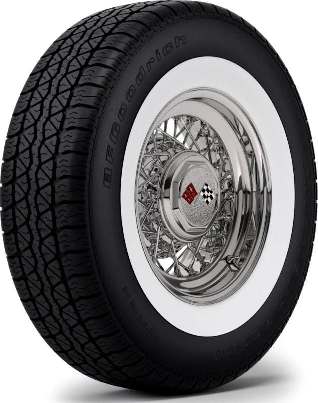 Classic Wire Wheel & Tire BFG3d model